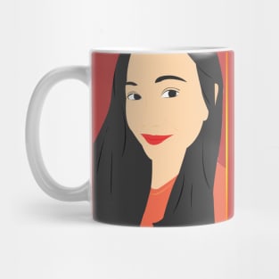 vector girl Mug